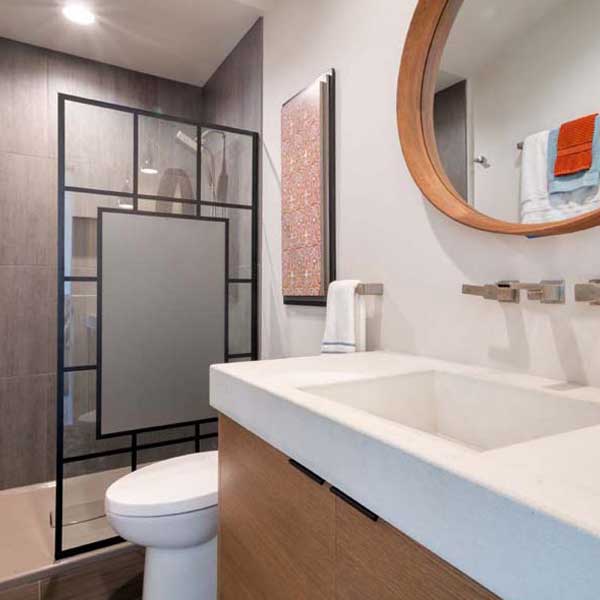 Bathroom in Modern Iconic by Mike Riddle Construction