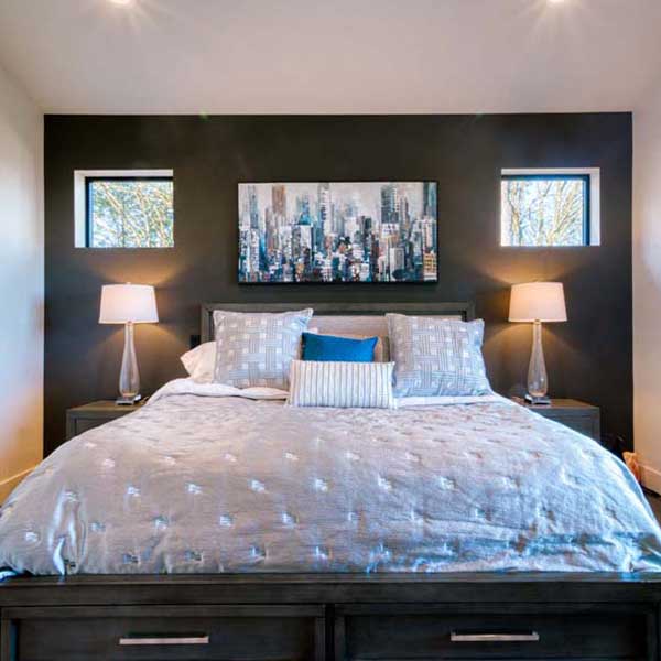 Bedroom in Modern Iconic by Mike Riddle Construction