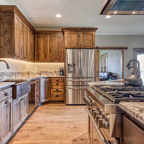 Kitchen in Rustic Chic by Mike Riddle Construction