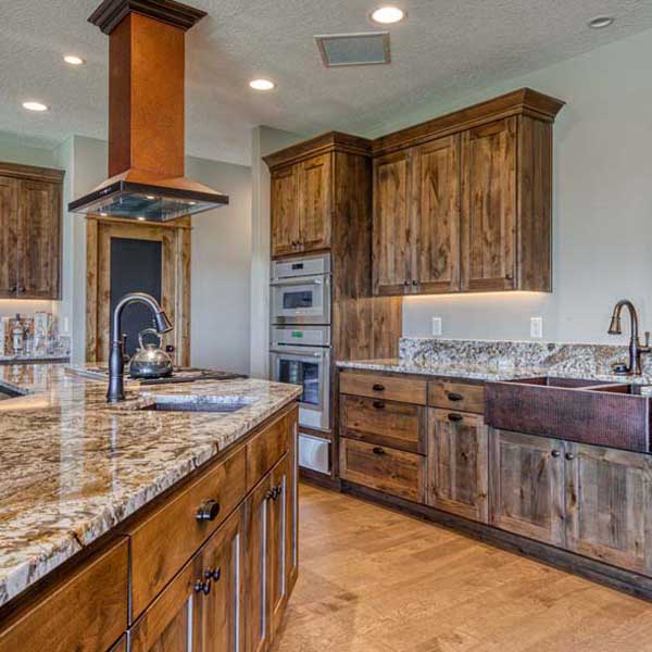 Kitchen in Rustic Chic by Mike Riddle Construction