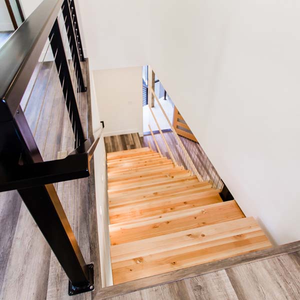 Stairway in Modern Luxury by Mike Riddle Construction