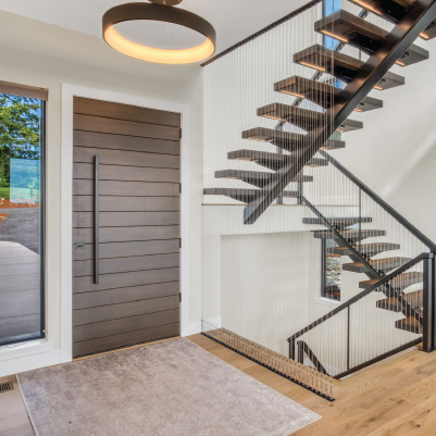 Entry of a Custom Home in Salem, Oregon • Built by Mike Riddle Construction