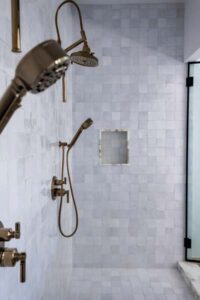 Bathroom Shower Tile and Fixtures
